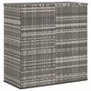 vidaXL Garden Cushion Box PE Rattan 100x49x103.5 cm Grey