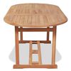 vidaXL 9 Piece Garden Dining Set Solid Teak Wood