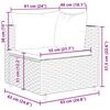 vidaXL 6 Piece Garden Lounge Set with Cushions Grey Poly Rattan