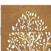 vidaXL Garden Gate 105x80 cm Corten Steel Tree Design