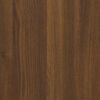 vidaXL Dining Table Brown Oak 80x80x75 cm Engineered Wood