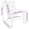 vidaXL Garden Adirondack Chairs 2 pcs Black Polypropylene