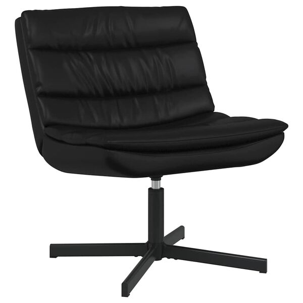 vidaXL Swivel Chair Black 63 x 75 x 76 cm PU