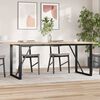 vidaXL Dining Table Legs O-Frame 180x80x73 cm Steel