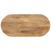 vidaXL Table Top 110x50x3.8 cm Oval Solid Wood Mango