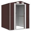 vidaXL Garden Shed Dark Brown 192x191x223 cm Galvanised Steel