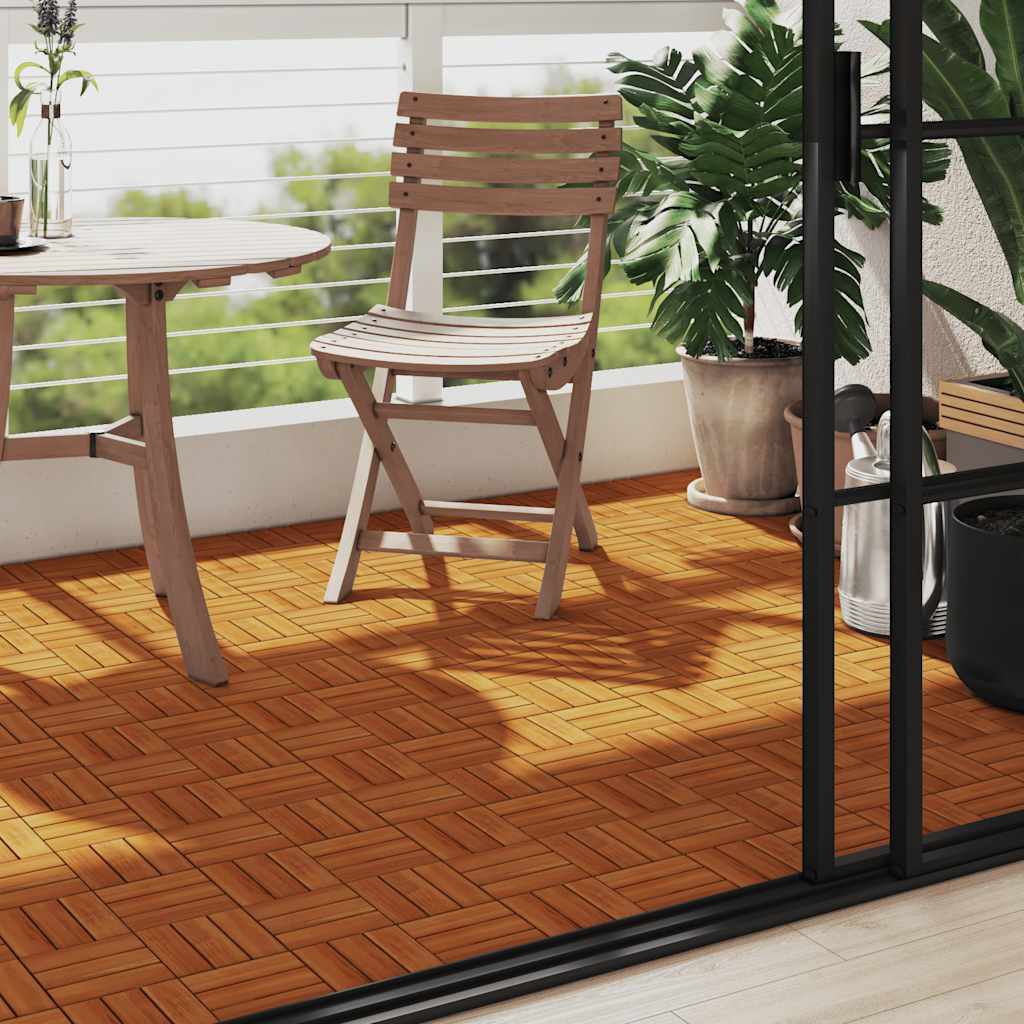 vidaXL 10 pcs Acacia Decking Tiles 30 x 30 cm