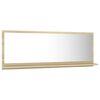 vidaXL Bathroom Mirror Sonoma Oak 100x10.5x37 cm Engineered Wood