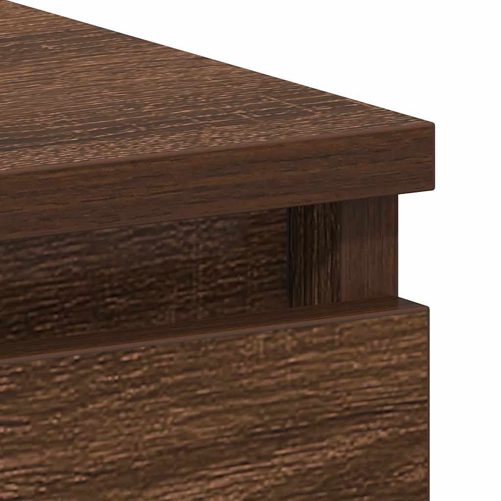 vidaXL Desk Brown Oak 90x45x76 cm Engineered Wood