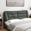 vidaXL Headboard Cushion "Hvar" Dark Grey 153 cm Fabric