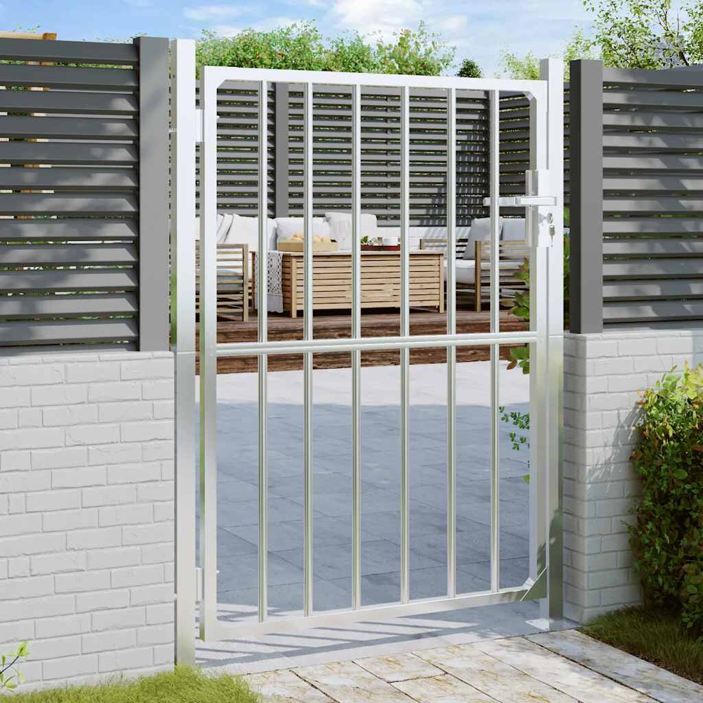 vidaXL Garden Gate 85x145 cm Stainless Steel