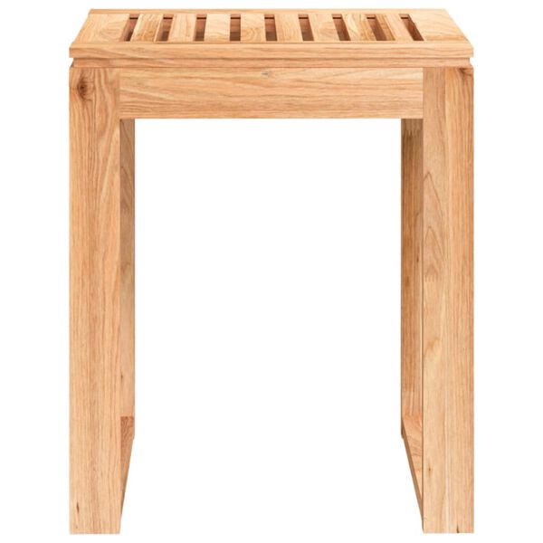vidaXL Bathroom Stool 40x30x46 cm Solid Wood Walnut