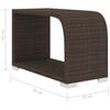 vidaXL 11 Piece Garden Lounge Set with Cushions Poly Rattan Brown