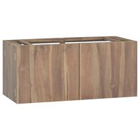 vidaXL Wall-mounted Bathroom Cabinet 90x39x40 cm Solid Wood Teak