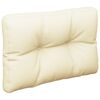 vidaXL Pallet Cushion Cream 60x40x12 cm Fabric