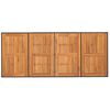 vidaXL Garden Dining Set 9 pcs Black and brown Poly Rattan