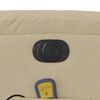 vidaXL Electric Stand up Massage Recliner Chair Cream Fabric