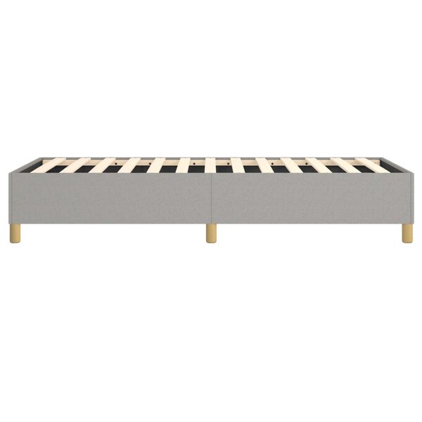 vidaXL Bed Frame without Mattress Light Grey 100x203 cm Fabric