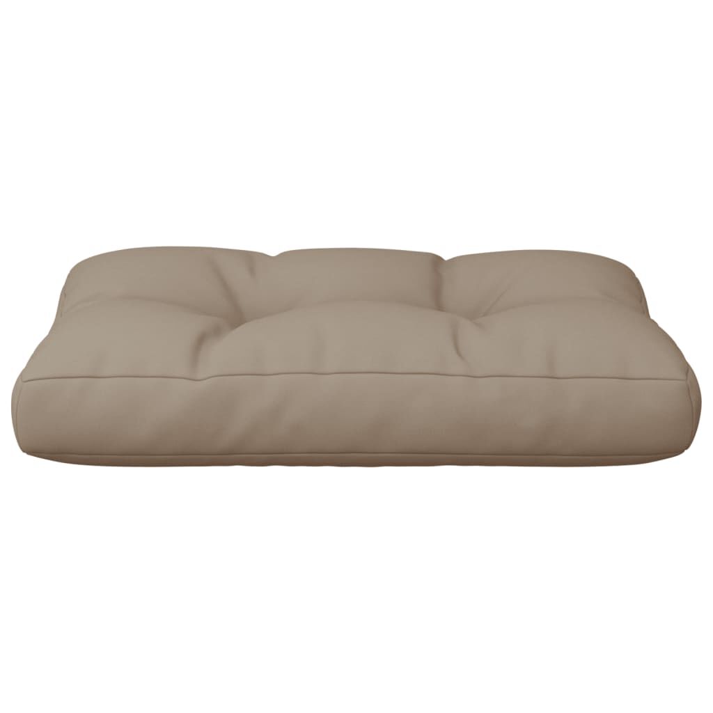 vidaXL Pallet Cushion Taupe 50x40x12 cm Fabric