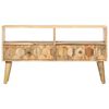 vidaXL TV Cabinet 90x30x50 cm Solid Mango Wood