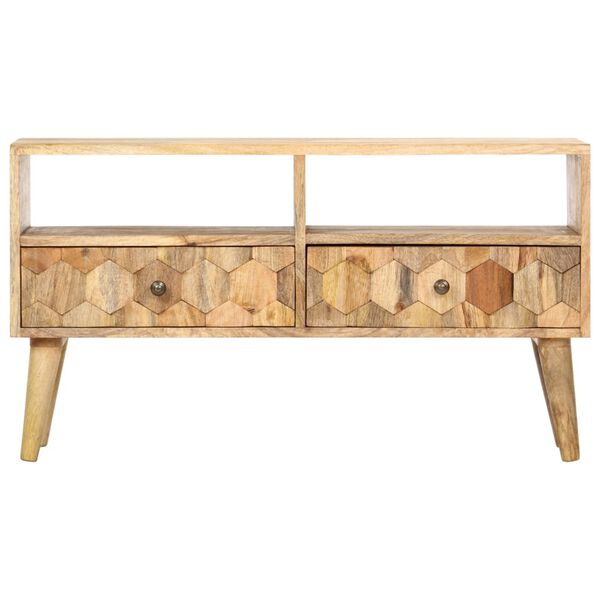 vidaXL TV Cabinet 90x30x50 cm Solid Mango Wood