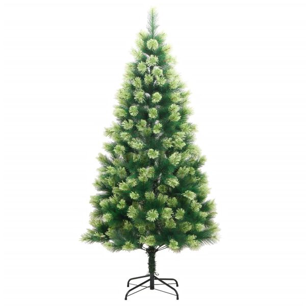vidaXL Artificial Hinged Christmas Tree 300 LEDs 180 cm