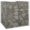 vidaXL Gabion Wall for Garbage Bin Galvanised Steel 110x100x110 cm