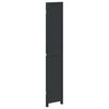 vidaXL Room Divider&nbsp;3 Panels Black Solid Wood Paulownia