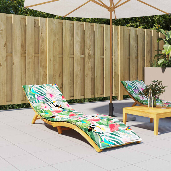 vidaXL Sun Lounger Cushion Multicolour Oxford Fabric