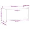 vidaXL Coffee Table Brown Oak 102x55.5x52.5 cm Engineered Wood