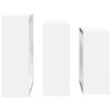 vidaXL Wall Cube Shelves 3 pcs White MDF