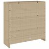 vidaXL Storage Cabinet with Storage Beige 100 x 36 x 102 cm Rattan