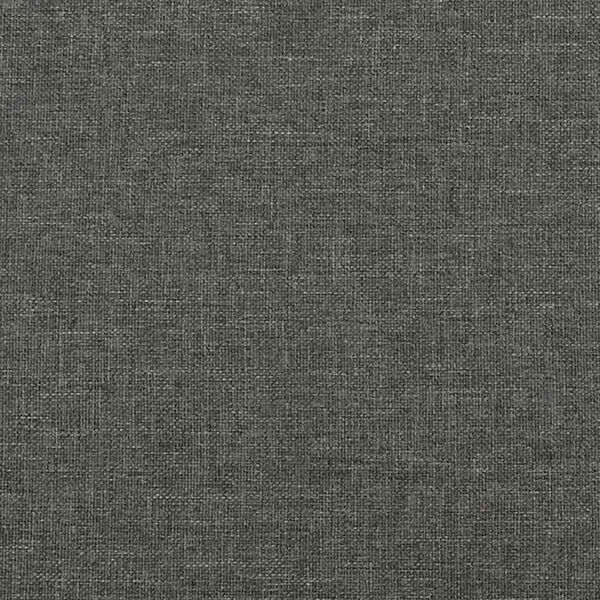 vidaXL Bed Frame without Mattress Dark Grey 100x190 cm Twin Fabric