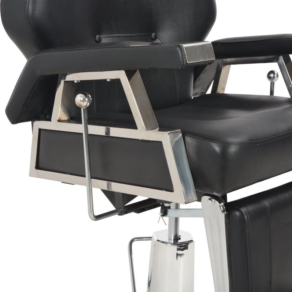 vidaXL Barber Chair Black 72x68x98 cm Faux Leather