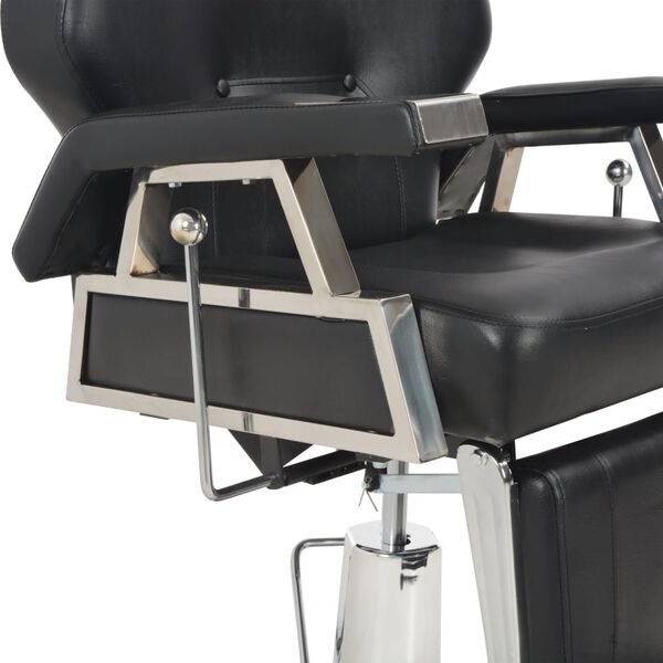 vidaXL Barber Chair Black 72x68x98 cm Faux Leather