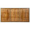 vidaXL Garden Table Light Grey Poly Rattan and Solid Acacia Wood