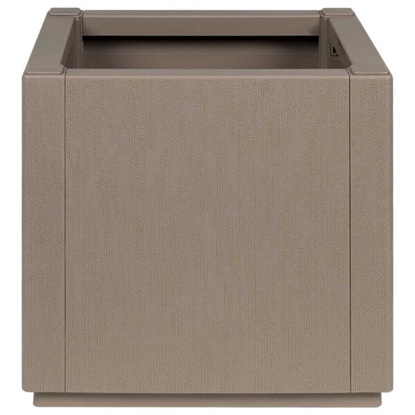 vidaXL Garden Planter Dove grey PP (polypropylene) 36 x 36 x 35 cm