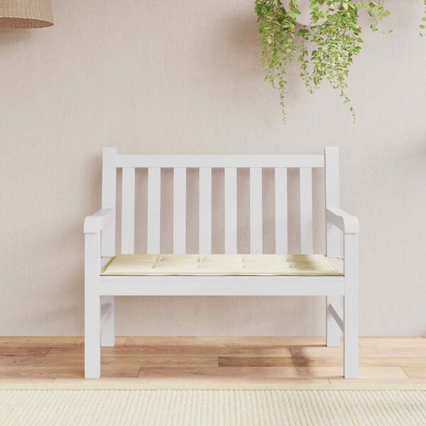 vidaXL Garden Bench Cushion Cream 120x50x3 cm Oxford Fabric