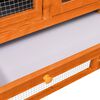 vidaXL Rabbit Hutch 140x63x120 cm Solid Firwood