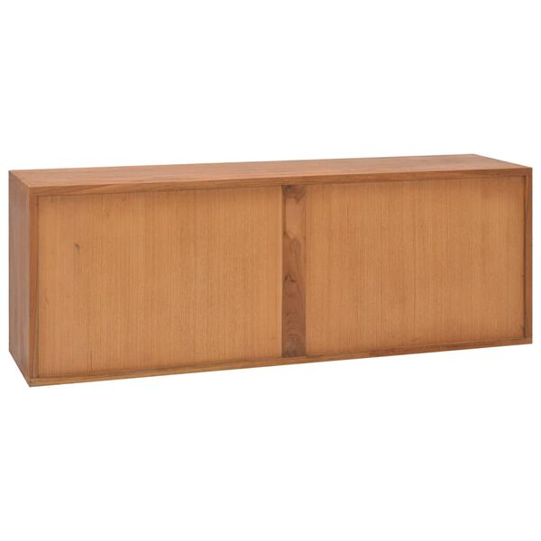 vidaXL TV Cabinet 110x30x40 cm Solid Teak Wood