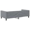 vidaXL Day Bed without Mattress Light Grey 100x190 cm Fabric