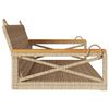 vidaXL Swing Bench Beige 109x62x40 cm Poly Rattan