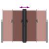 vidaXL Retractable Side Awning Brown 180x1000 cm