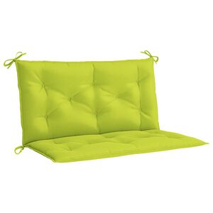 vidaXL Garden Bench Cushion Bright Green 100x(50+50)x7cm Oxford Fabric
