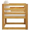 vidaXL 7 Piece Garden Lounge Set with Cushion Cream Solid Acacia Wood