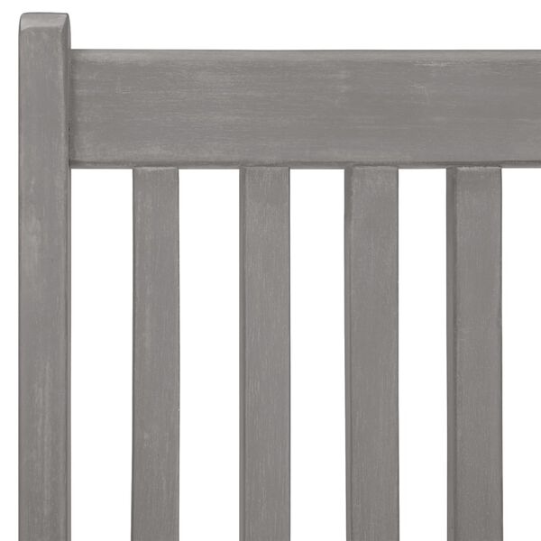 vidaXL 7 Piece Garden Dining Set Solid Acacia Wood Grey