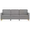 vidaXL 3-Seater Sofa Light Grey 180 cm Fabric
