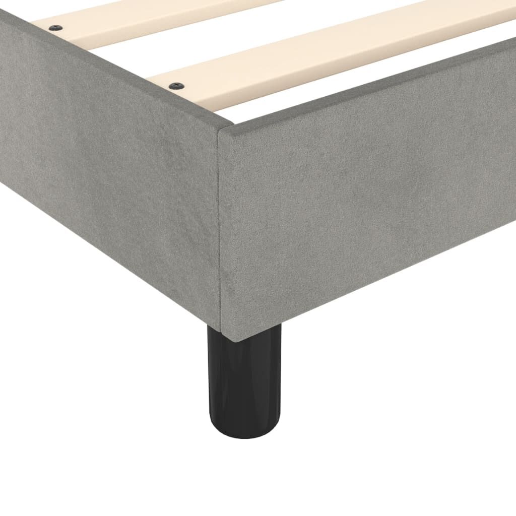 vidaXL Bed Frame without Mattress Light Grey California King Velvet (US Only)