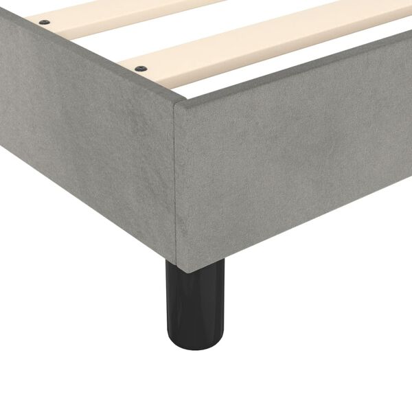 vidaXL Bed Frame without Mattress Light Grey California King Velvet (US Only)