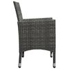vidaXL 9 Piece Garden Dining Set Grey